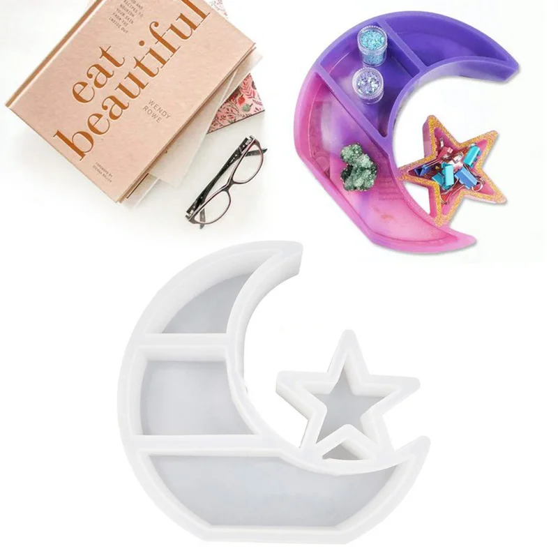 Star Moon Shelf Resin Mold