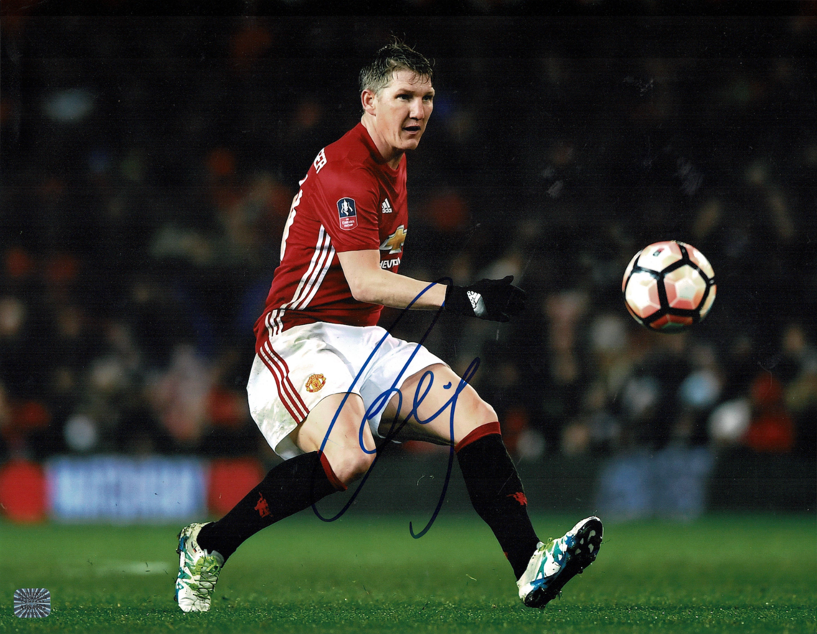 Bastian Schweinsteiger signed autographed 11x14 Photo Poster painting! AMCo Authenticated! 9271