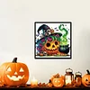 Diamond Painting - Partial Special Shaped Drill - Halloween Pumpkin(Canvas|30*30cm)
