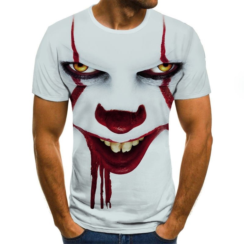 3D Graphic Short Sleeve Shirts Joker