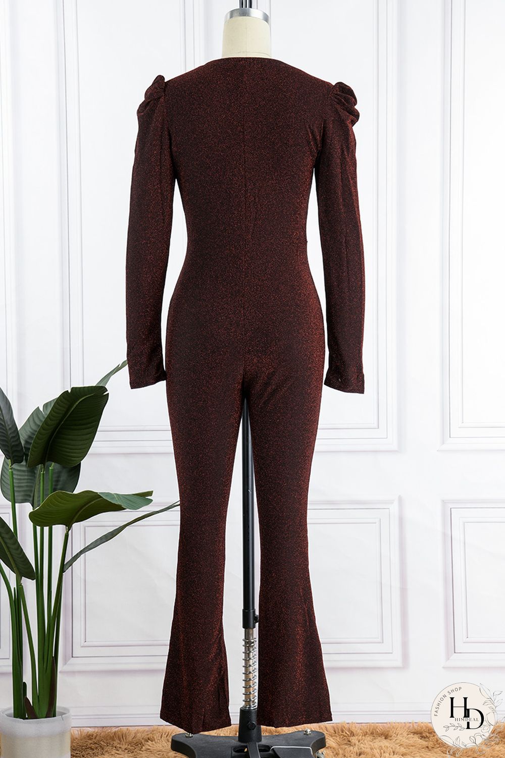 Red Sexy Casual Solid Patchwork V Neck Skinny Jumpsuits