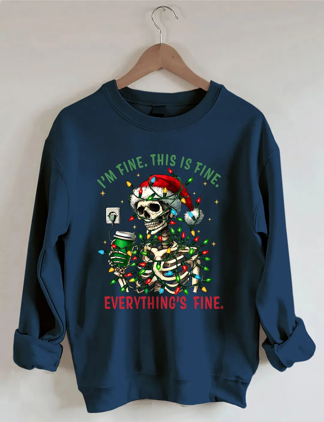 I'm Fine This Is Fine Everything&rsquo;s Fine Sweatshirt