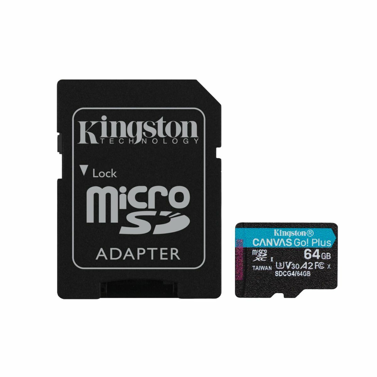 Micro SD Memory Card with Adaptor Kingston SDCG4/64GB 64 GB