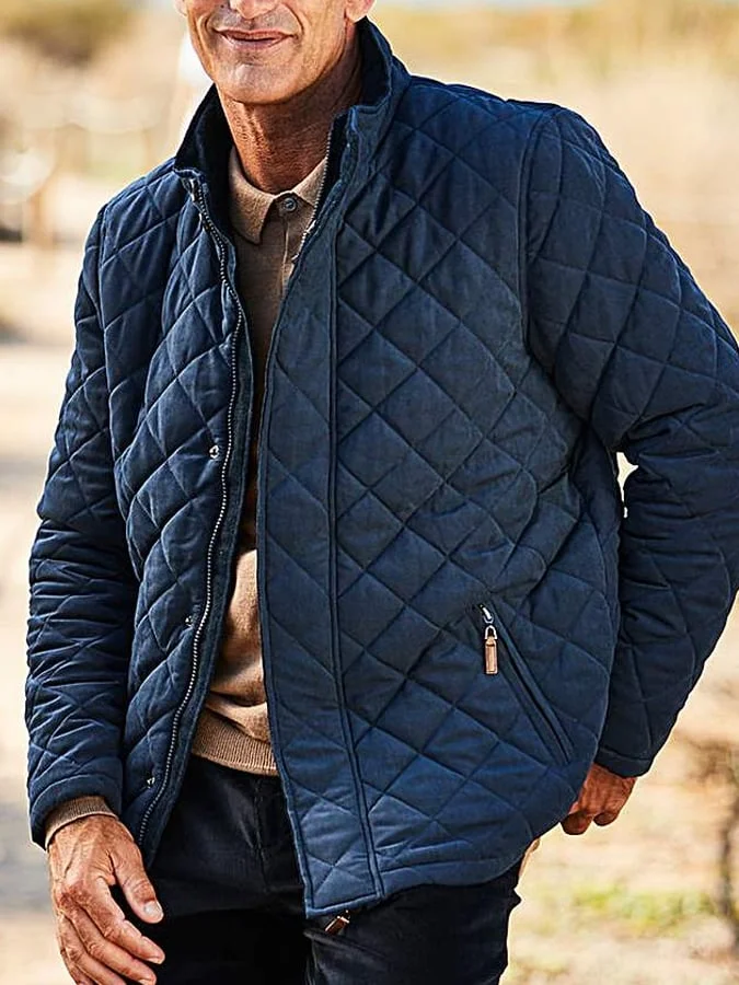 Men's Retro Pleated Cotton Casual Coat