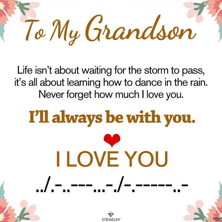 Gift Card - For Grandson I’ll Always Be With You
