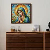 Diamond Painting-DIY Full Round Drill Stained Glass Art Madonna