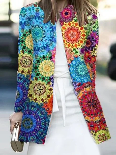 Long Sleeve Cotton-Blend Outerwear