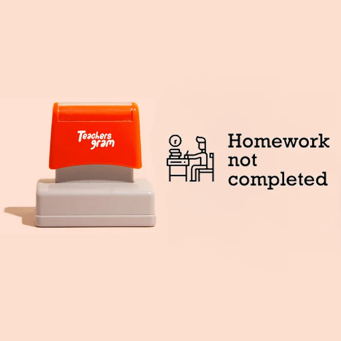 Homework Not Completed Rectangle Stamp
