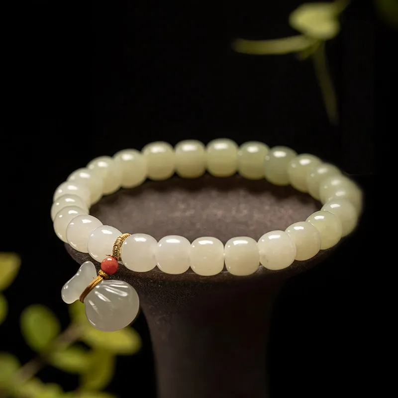 Lucky bag Emerald Jade Stone Bracelet