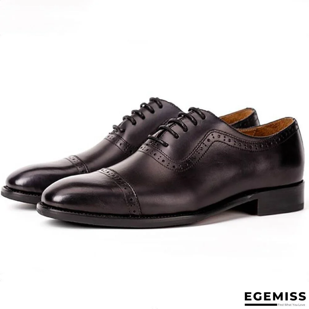 Men's Fashion Genuine Leather Brogue Shoes | EGEMISS
