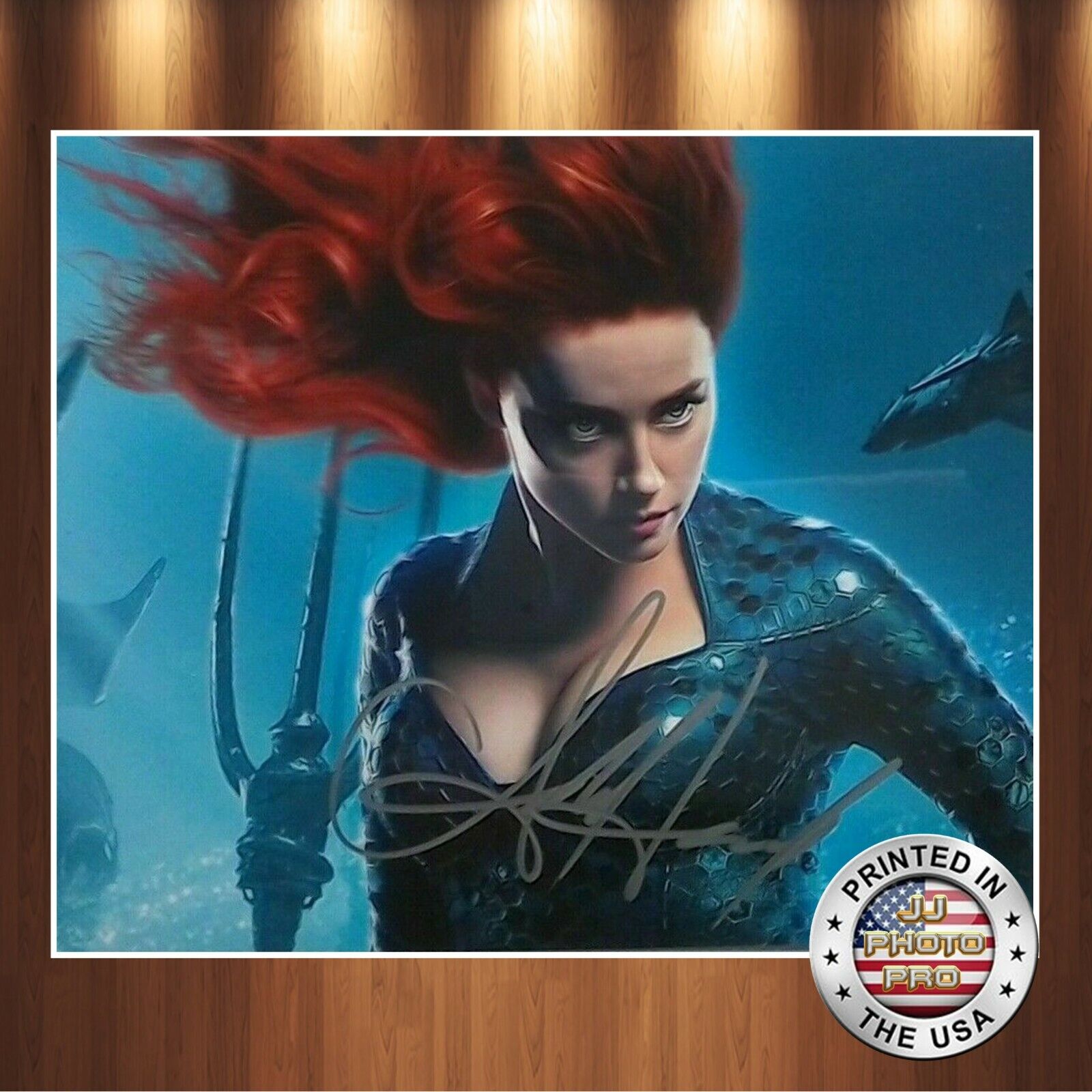 Amber Heard Autographed Signed 8x10 Photo Poster painting (Aquaman) REPRINT