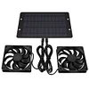 12V 10W Solar Exhaust Fan Waterproof Ventilation Fan Silent Fan (Dual Fan)