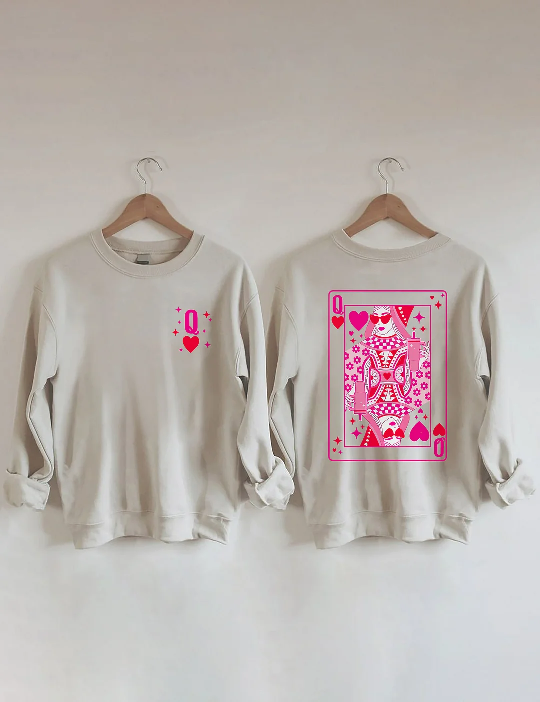  Queen Of Hearts Valentine's Day Sweatshirt 