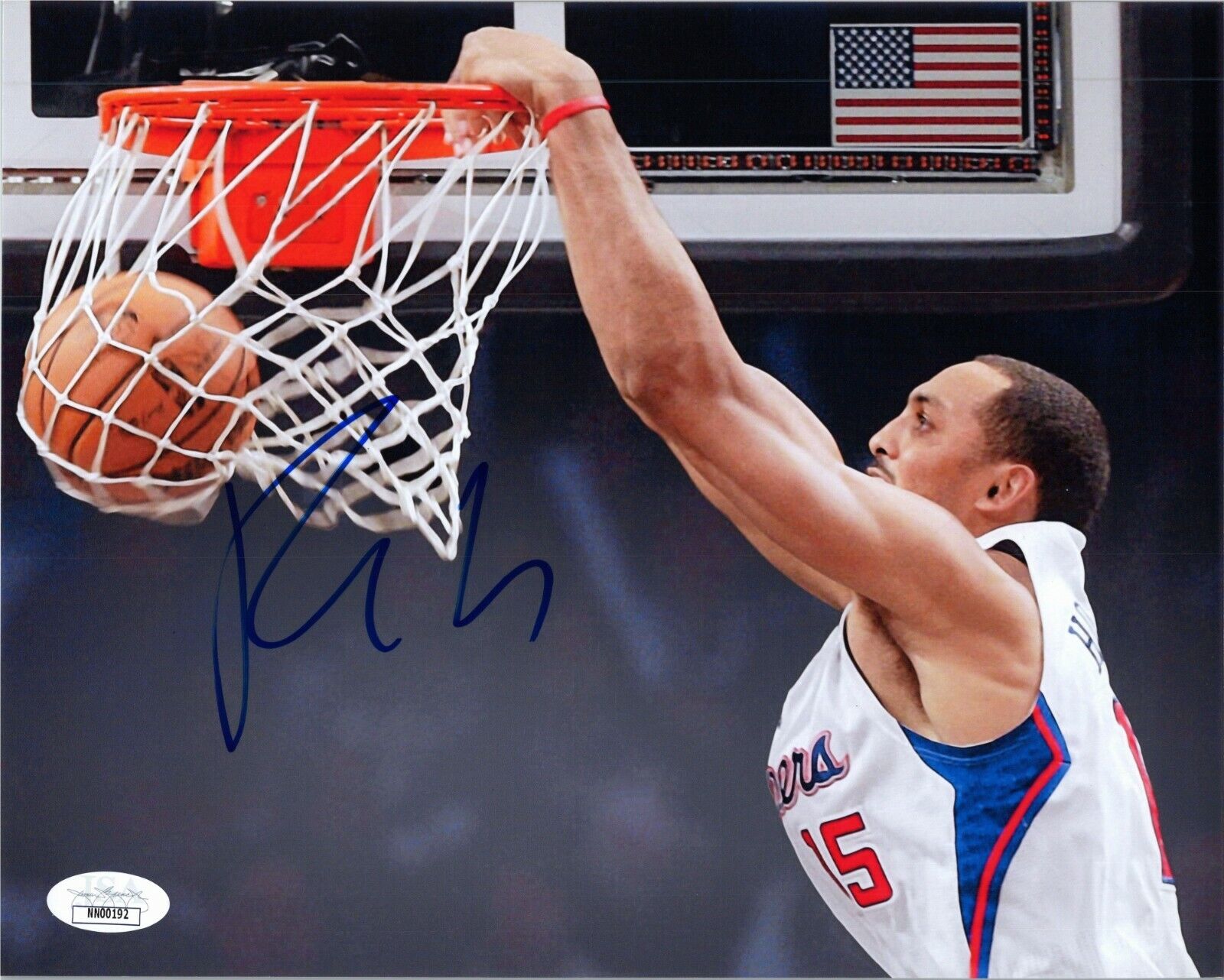 RYAN HOLLINS Authentic Hand-Signed Los Angeles Clippers