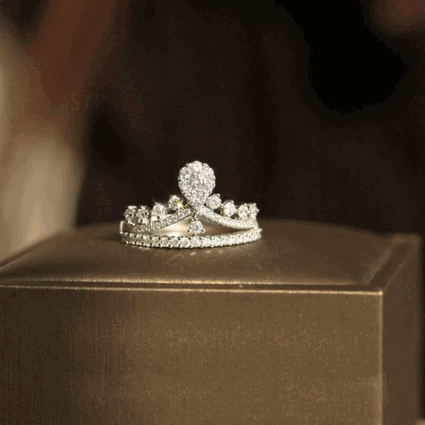 For Daughter Straighten Your Crown Ring