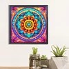 Mandala Glass Painting 30*30cm(canvas) full round drill diamond painting