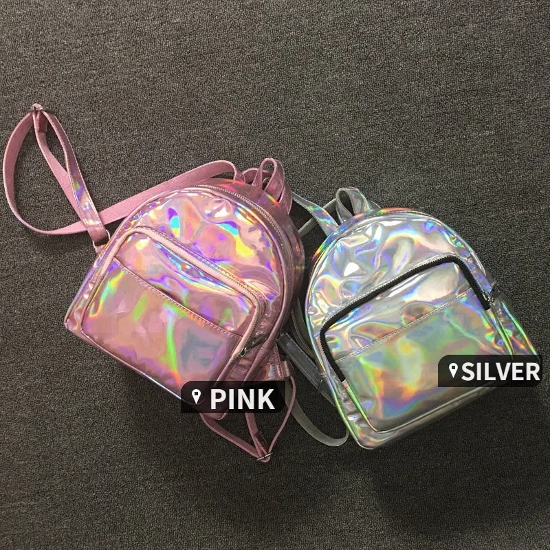 [Clearance]Harajuku Hologram Fashion Backpack SP179143