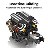 Mold King - Supercar V16 Engine | Set 10131BGT Supercar W16 Engine Electric Building Blocks Assembly Toy