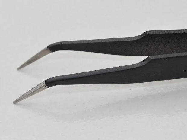 Excellent Quality Tweezers Bend+Straight New Stainless Steel Industrial Anti-static Cross Tweezers Sewing Accessories Tools