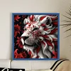 Lion-11CT Stamped Cross Stitch 40*40cm