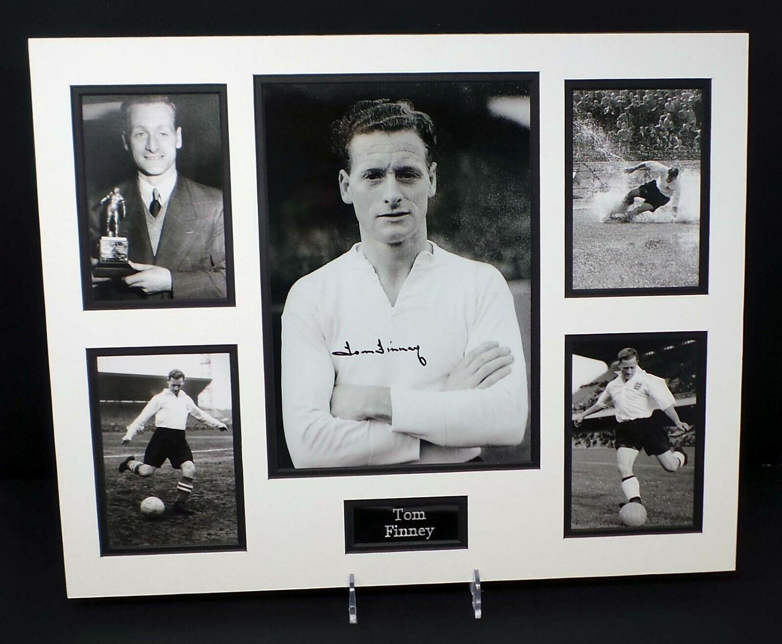 Tom FINNEY Signed & Mounted Photo Poster painting Preston NE Football 20x16 Display AFTAL RD COA