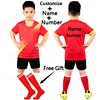 2023 Kids Football Uniforms Boys Girl Soccer Sports Uniform Custom Boys Football Jersey tracksuit children's football suit Socks