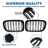 BILLDIO F25 Grille - Black Kidney Grill Compatible with 2011 2012 2013 X3 F25 Double Slats Glossy Black?2 pcs?