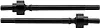 CNC Machined Aluminum Integrated Front Rear Portal Axle Internal Drive Shaft for 1/10 RC Crawler SCX10 ii Portal Axle (Front Axle Shaft Set)