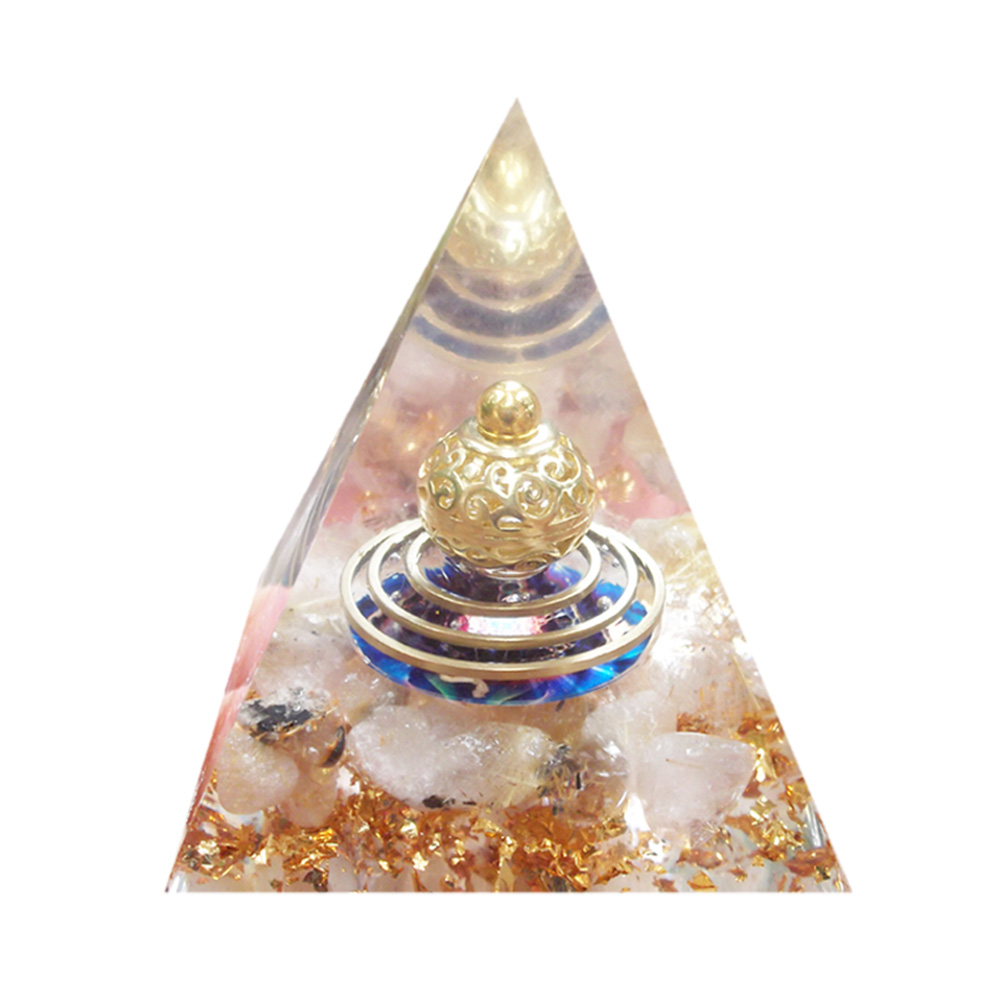 

5cm Natural Orgonite Pyramid Chakra, 501 Original