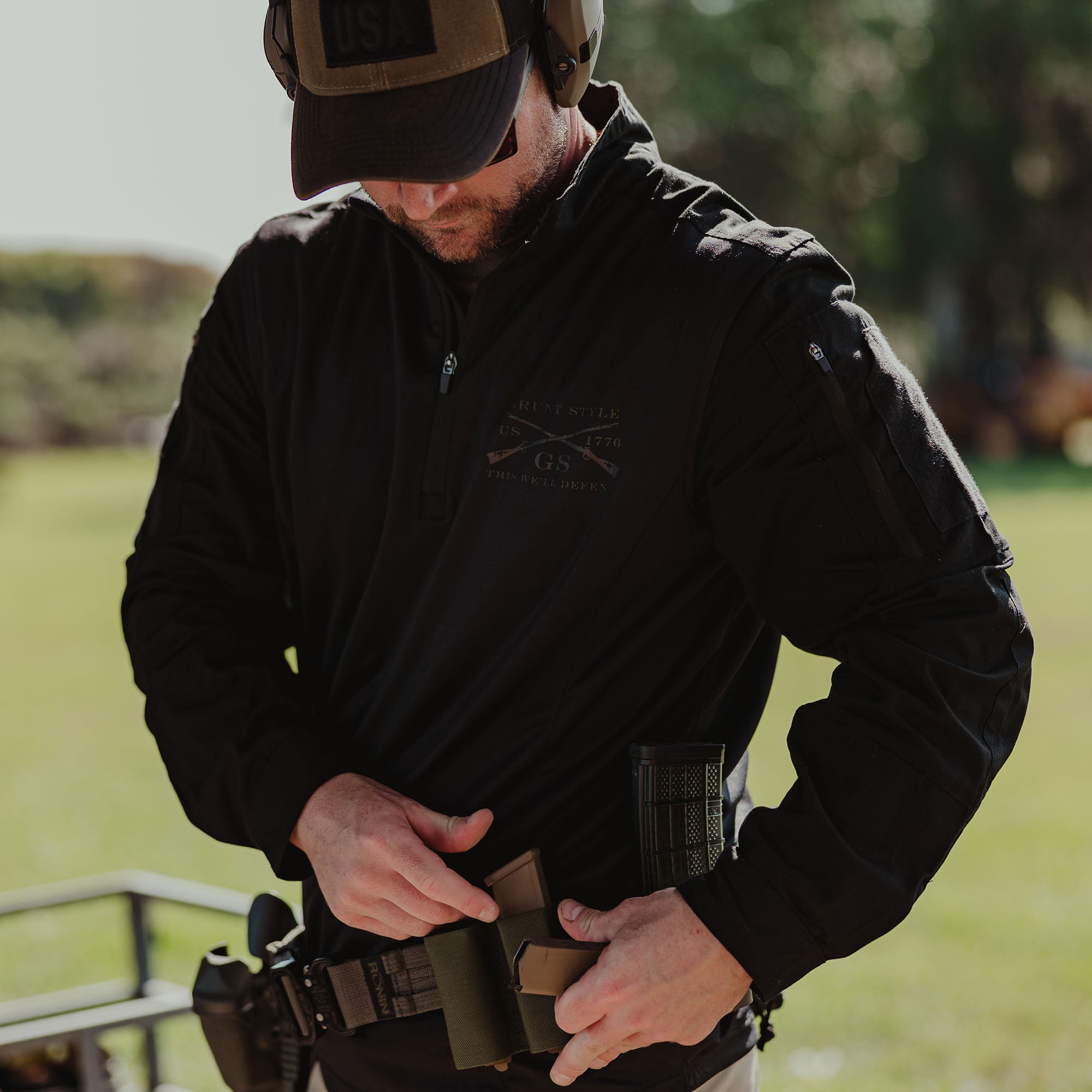 Men's Tactical 1/4 Zip Pullover 2.0 - Black