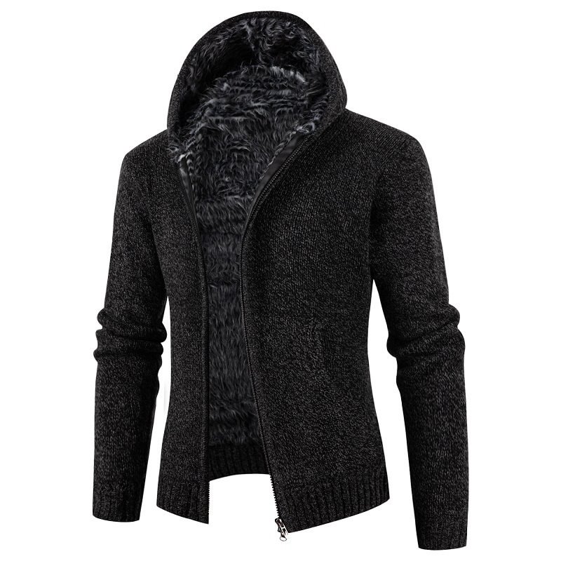 Men's Outdoor Knitted Fleece Cardigan Hoodie Jacket-Compassnice®