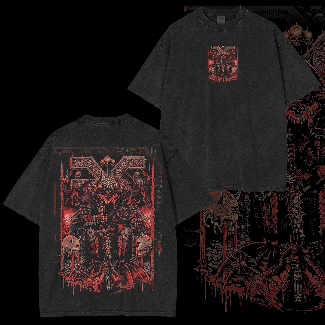 Warhammer Art Printed Unisex Washed T-Shirt