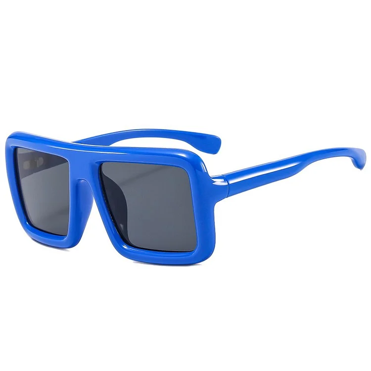 Oversized Square Sunglasses for Women Men Trendy Punk Big Thick Frame Sun Glasses Lady Shades UV400 Protection Eyewear