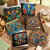 6pcs Diamond Painting Elephant Greeting Card Kits with Envelopes for Family Friend Gifts