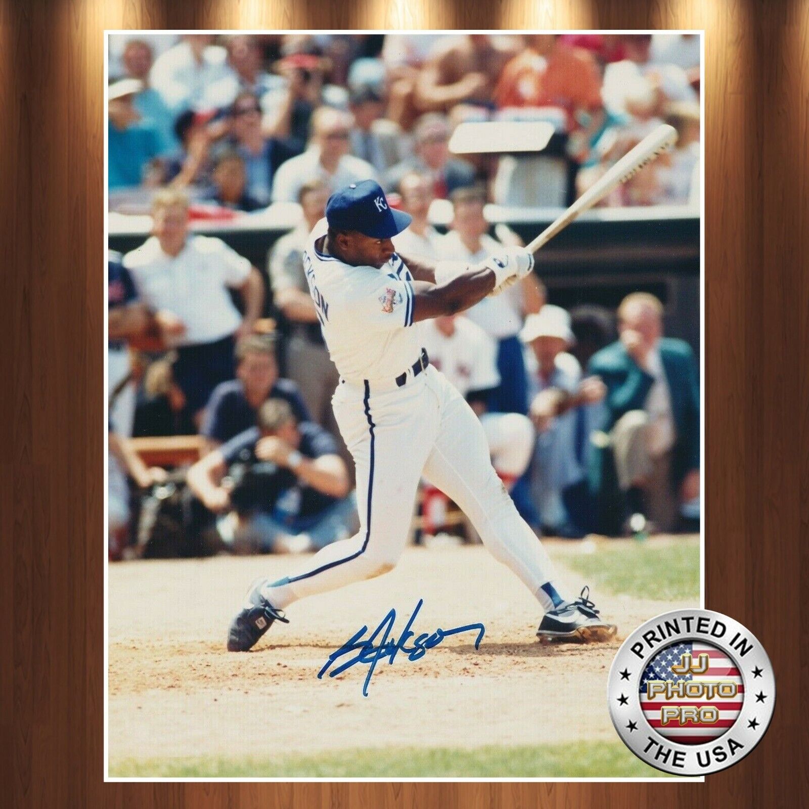 Bo Jackson Autographed Signed 8x10 Photo Poster painting (HOF Royals) REPRINT