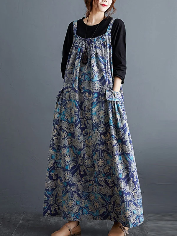 Damen Bluse Aus Ramie Langarm - Loose Fit Bluse Mit Blumenmuster Retro Style