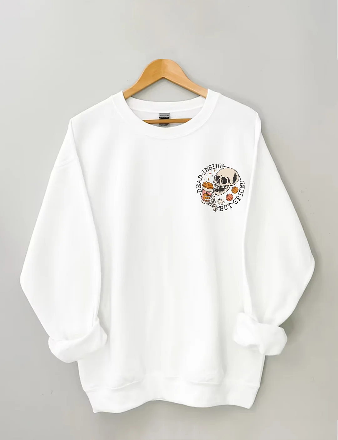 Nightmare Before Coffee Halloween Skeleton Sweatshirt