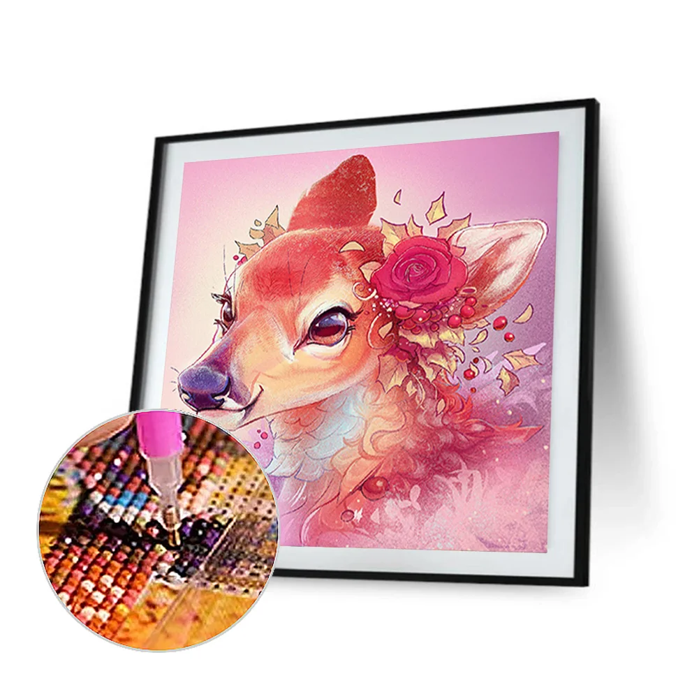 Full Round Diamond Painting 40*40cm - Giraffe