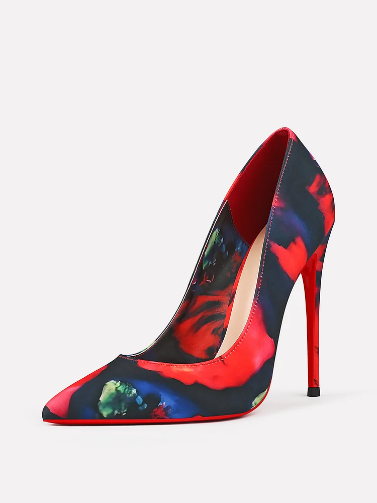 120mm Women's Party Daily Red Bottom High Heels  Pumps