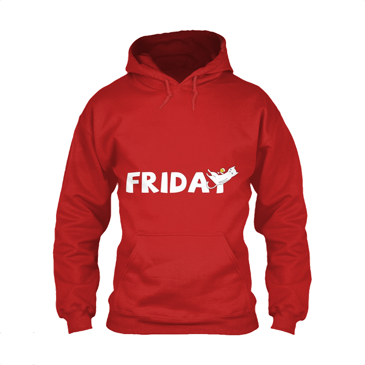 Cat Drinking Beer On Friday, Cat Classic Hoodie
