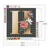 Diamond Painting-DIY Full Round Drill Letter H
