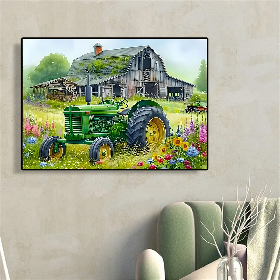 Diamond Painting - Full Round Drill - Tractor(Canvas|40*30cm)