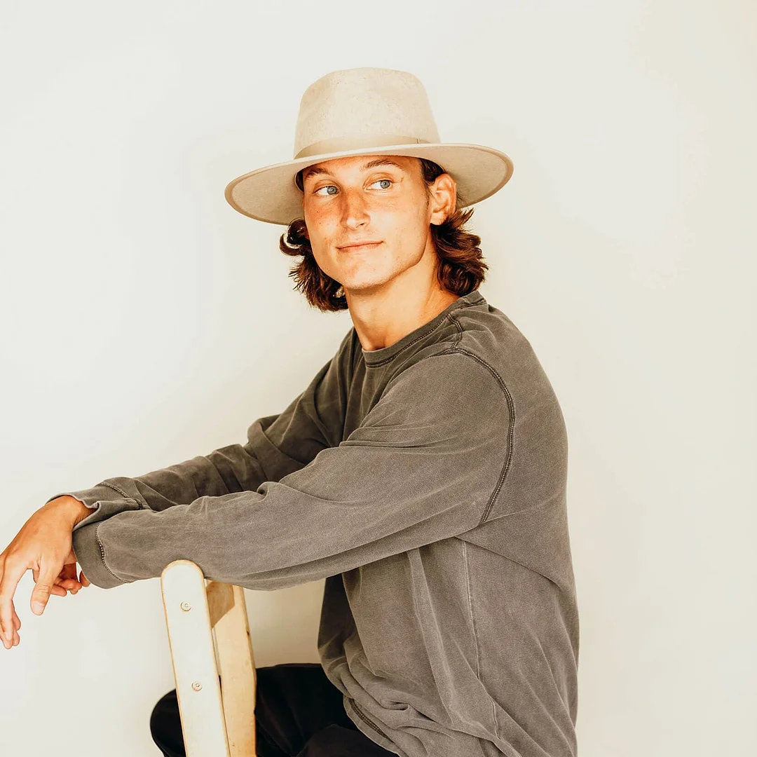 Bondi - Mens Wide Brim Felt Fedora Hat