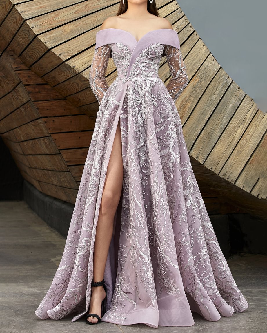 Ladies Elegant Rhinestone Mesh Dress
