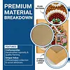 (25x25cm)DIY Pearl Painting Xmas Framed Handmade Pearl Material Art Kit Living Room Decor