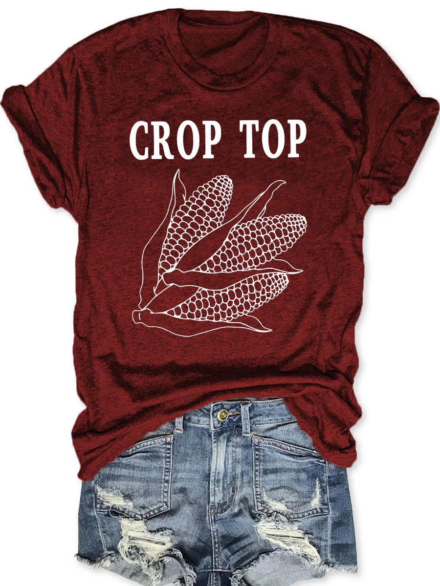 Corn Crop Top T-shirt