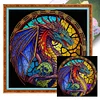 (Stamped/Counted) Dragon - 11CT Cross Stitch 40*40cm/15.75*15.75in