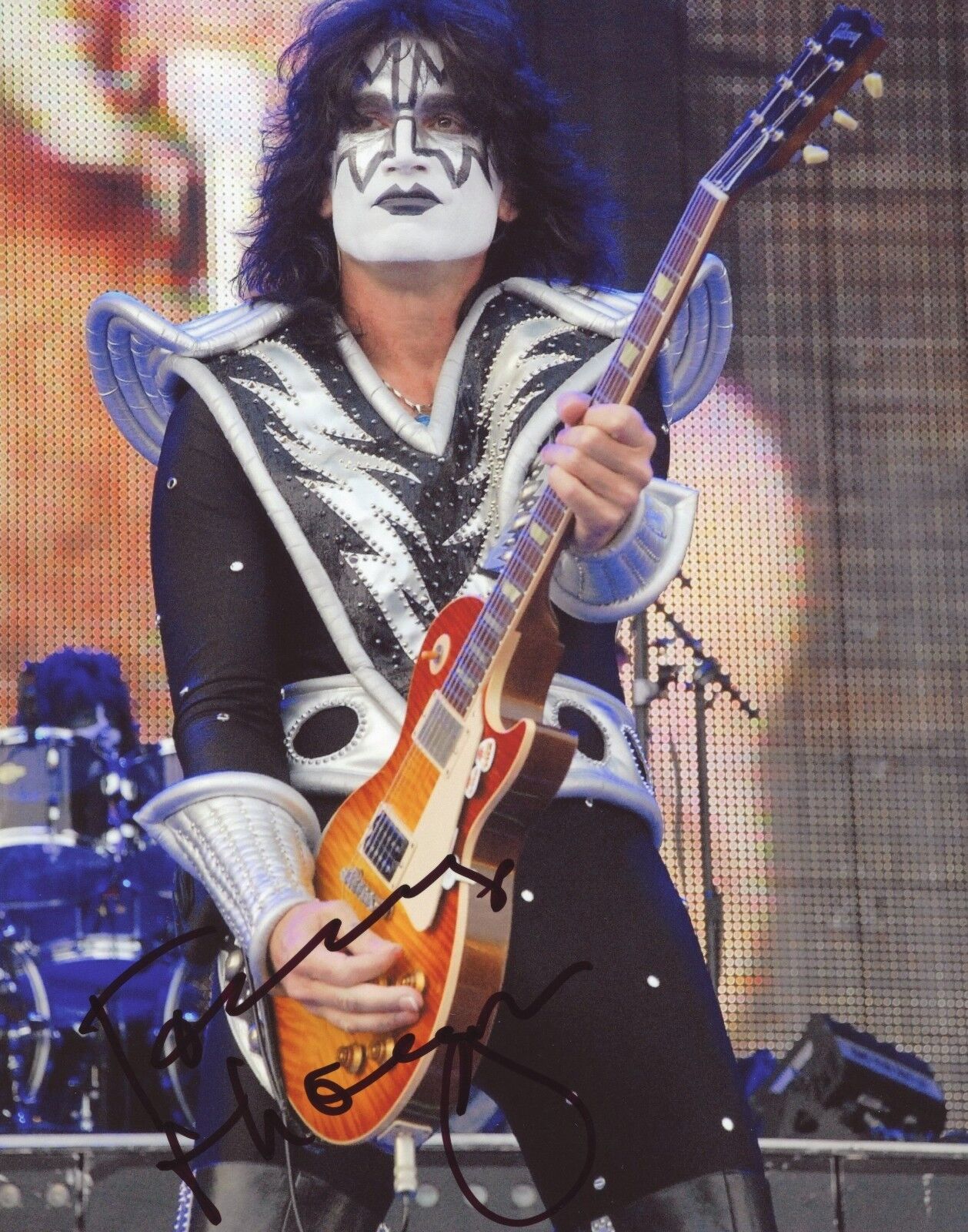 ~~ TOMMY THAYER Authentic Hand-Signed KISS - THE SPACEMAN