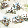 6pcs Diamond Painting Cross Church Greeting Card Set with Envelope Daily Wishing Cards for Birthdays Thanksgiving & Special Occasion