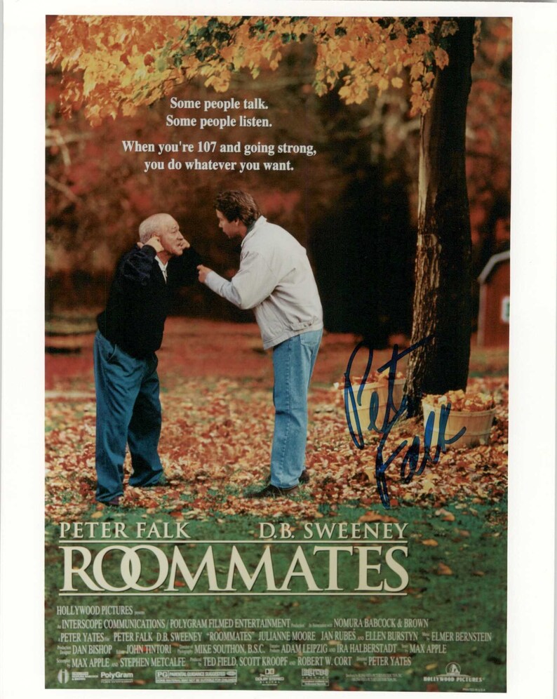 Peter Falk (d. 2011) Signed Autographed Roommates